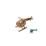 RML - RoboMakerLab - Solar Helikopter Eğitici Kendin Yap Hareketli Demonte Ahşap MDF STEM Bilim Seti