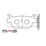Rms Honda Forza 300 Arka Fren Balata