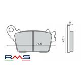 Rms Kawasaki ZX-6 R 2013 ve Sonrası Arka Fren Balata