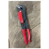 Rms Pro Papagan Pense Fort Pense Kademe Pense Boru Anahtarı Crv Çelik - 35CM - Siyah - Kırmızı