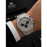 RMS Romanson Premium Erkek Kol Saati Çelik Kordon 5 ATM Su Geçirmez Kronometreli Kadran AG2134.115