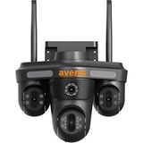Rmz Tech Avenir 16MP 4 Kameralı PTZ (4X4MP) Wifi Kamera Siyah Renk ile Güvenlik İçin Yüksek Çözünürlük ve İnsan Takibi