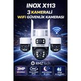 RMZTECH İNOX-X113 3+3+3MP 3 LENSLİ WİFİ PTZ KAMERA