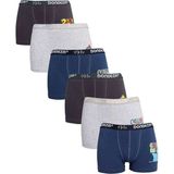 Rng Shopping 6 Adet Düz Baskılı Erkek Çocuk Boxer 506 - Renkli