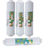 RO - Star Purefer- Su Arıtma Cihazları 12'' Inline 4'lü Filtre Seti Nsf Sertifikalı