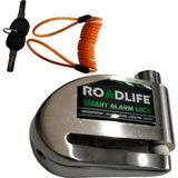 Road Life 8309 Alarmlı Disk Kilidi + Hatırlatma Kablosu - Krom