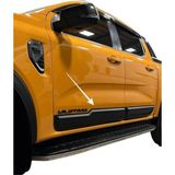Roal Tunıng Ford Ranger T9 Wildtrak 2023+ Kapı Gövde Kabartma Kaplama – Piano Black Abs Tuning Aksesuar