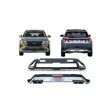 Roal Tuning Hyundai Tucson 2024+ Ön Arka Tampon Koruma Difüzör Seti Gri Görünüm Birebir Uyumlu