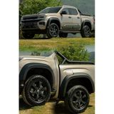 Roal Tuning Volkswagen Amarok (2022+) Uyumlu Çamurluk Dodik Seti - Park Sensörü Yuvalı Mat Siyah - 1. Sınıf Abs Komple Set