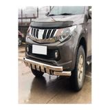 Roal Tuningmitsubishi L200 Ön Koruma Demiri Krom Shark Bar 76Mm 2012-2022 Arası Birebir Uyumlu Ön Tampon Koruma