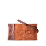Roarcraft Perge Logo Detaylı Tobacco Rulo Deri Kalemlik - Kahverengi