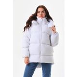 ROBA Oversize Kapüşonlu Su İtici Şişme Mont Kaban RBW-600