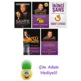 Robert T. Kiyosaki 5 Kitap Seti + Çim Adam Hediye