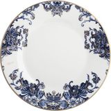 Roberto Cavalli Azulejos Mavi Beyaz Desenli Porselen Yemek Tabağı 27 cm - Standart
