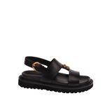 Roberto Cavalli Deri Sandalet, 43, 5003285379, Siyah, Erkek