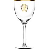 Roberto Cavalli Monogram Gold Altın Dekorlu Kristal Su Kadehi - Şeffaf - Standart