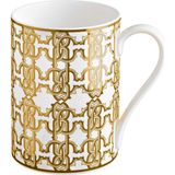 Roberto Cavalli Monogram Gold Altın Dekorlu Porselen Kupa - Standart
