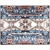Roberto Cavalli Palazzo Pitti Leopar Desenli Porselen Dikdörtgen Dekoratif Tabak 20 cm - Standart