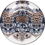 Roberto Cavalli Palazzo Pitti Leopar Desenli Porselen Ekmek ve Tatlı Tabağı 16,5 cm - Standart
