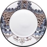 Roberto Cavalli Palazzo Pitti Leopar Desenli Porselen Pasta Tabağı 21 cm - Standart