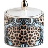 Roberto Cavalli Palazzo Pitti Leopar Desenli Porselen Şekerlik - Standart