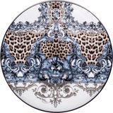 Roberto Cavalli Palazzo Pitti Leopar Desenli Porselen Servis Tabağı ve Supla 32 cm - Standart