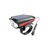 ROBESBON Usb Şarjlı, 130 Desibel, Solar Enerjili Bisiklet Ön Far, Korna, Siren
