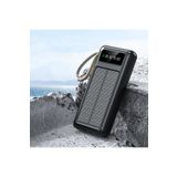ROBEVE 20000 Mah Powerbank Göstergeli Powerbank Solar Powerbank Güneş Enerjili Fenerli Powerbank