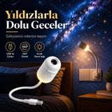 Robeve 2’si 1 Arada Galaksi ve Yıldız Projektörü Gece Lambası – 12 Farklı Projeksiyon Filmi, 360° Ayarlanabilir, USB Yıldızlı Gökyüzü Tavan ve Duvar Projektörü, Çocuk ve Yatak Odası Gece Işığı - Beyaz - Gün Işığı