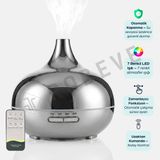 Robeve 550 ml Otomatik Hava Nemlendirici Buhar Makinesi Oda Nemlendirici Aroma Difüzör - Gümüş