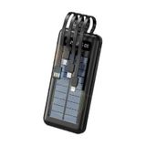 Robeve Acl Pw-59 10000 Mah Powerbank Göstergeli Solar Fenerli Güneş Enerjili Taşınabilir Hızlı Şarj Aleti Siyah