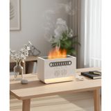 Robeve Alev Efektli Aroma Difüzörü & Hava Nemlendirici – Beyaz Gürültü ve Bluetooth Hoparlörlü – 7 Renk LED Işıklı, Zaman Ayarlı, Sessiz Çalışan Dekoratif Difüzör Buhar Makinesi
