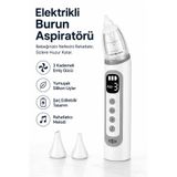 ROBEVE Auhma AHB-10 Elektrikli Burun Aspiratörü USB Şarjlı, 3 Kademeli Emiş Gücü, Dijital LED Ekran, 3 Yumuşak Uç, Müzikli Nazal Aspiratör, Yenidoğan, Bebek ve Çocuklar İçin Burun Temizleme