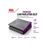 ROBEVE Bear Force Karbon Premium Oto Cam Parlatma Bezi 40x40 cm 400 GSM Karbon Fiber Dokulu Mikrofiber Araç Cam Temizleme Bezi İzsiz Cam Ayna Ekran ve Parlak Yüzey Temizlik Havlusu