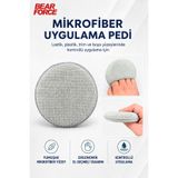 ROBEVE Bear Force Mikrofiber Uygulama Pedi 12 cm El Geçmeli Araç Bakım Pedi Lastik Parlatıcı, Plastik & Trim Yenileyici, Wax, Sealant ve Boya Koruma Uygulama Süngeri
