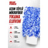 ROBEVE Bear Force Uzun Tüylü Mikrofiber Araç Yıkama Eldiveni – Yoğun Köpük Taşıma Özellikli, Yüksek Su Emici, Çiziksiz ve Güvenli Temizlik İçin Boya Dostu Mikrofiber Oto Yıkama Eldiveni