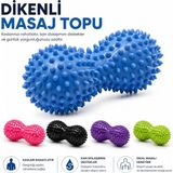 Robeve Dikenli Masaj Topu Ayak Boyun Vücut El Duyu Masaj Topu Nokta Masaj Aleti Taşınabilir Masaj Topu - Çok Renkli
