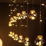 Robeve Işıklı Yılbaşı Top LED LED Işık Saçak LED Top Dekoratif Yılbaşı LED 2.5 Metre 138 LED 8 Fonksiyonlu 8 Modlu LED Işık Günışığı Perde LED - Sarı