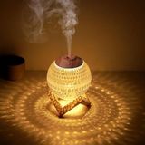 ROBEVE Kristal Küre Mini USB Nemlendirici & Gece Lambası – 7 Renk LED, Otomatik Kapanma, 350 ml Kapasiteli Hava Nemlendirme ve Aromaterapi Difüzörü