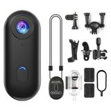 Robeve Mini Wifi Aksiyon Kamerası 4K Giyilebilir Aksiyon Kamera - Su Geçirmez Tasarım - Ses ve Görüntü - Motorsiklet Görüntü Kaydı - Aksiyon Görüntü Kaydı