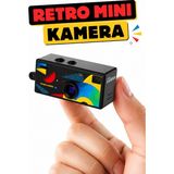 Robeve Retro Mini Dijital Kamera 1080P Hd Video Kayıt | 130° Geniş Açı Lens | LCD Ekran | Type-C Şarjlı | Ultra Kompakt 26 Gram | Taşınabilir Anahtarlık Kamera | Micro Sd Kart Destekli Mini Kamera - Siyah