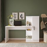 Robin Home Arthur Çocuk Genç Kitaplıklı Çalışma Masası Beyaz - 152 cm