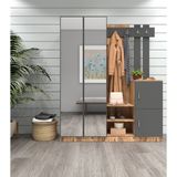 Robin Home Benjamin Vestiyer Portmanto Ayakkabılık - Gri