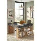 Robin Home Boston Kitaplık Raflı Çalışma Masası - Y: 72 cm D: 40 cm G: 140 cm - Antrasit