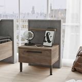 Robin Home Dream 2 Çekmeceli Genç Odası Çocuk Komodin Metal Ayak Kahve - Kahverengi