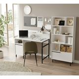 Robin Home Genç Çalışma Masası & Kitaplık 2'li Set Beyaz - 120