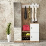 Robin Home Hera Vestiyer Portmanto Ayakkabılık Çam-Beyaz