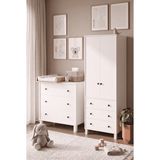 Robin Home Lena Bebek Çocuk Odası Takımı 3 Çekmece Şifonyer Gardrop Gardırop Beyaz