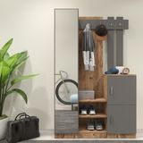 Robin Home Lenka Gri Vestiyer Portmanto Ayakkabılık