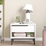 Robin Home Lidya Komodin Çekmeceli Metal Ayaklı Beyaz